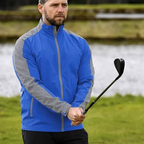 ProQuip Men's AQUALITE Waterproof Jacket Blue/Grey