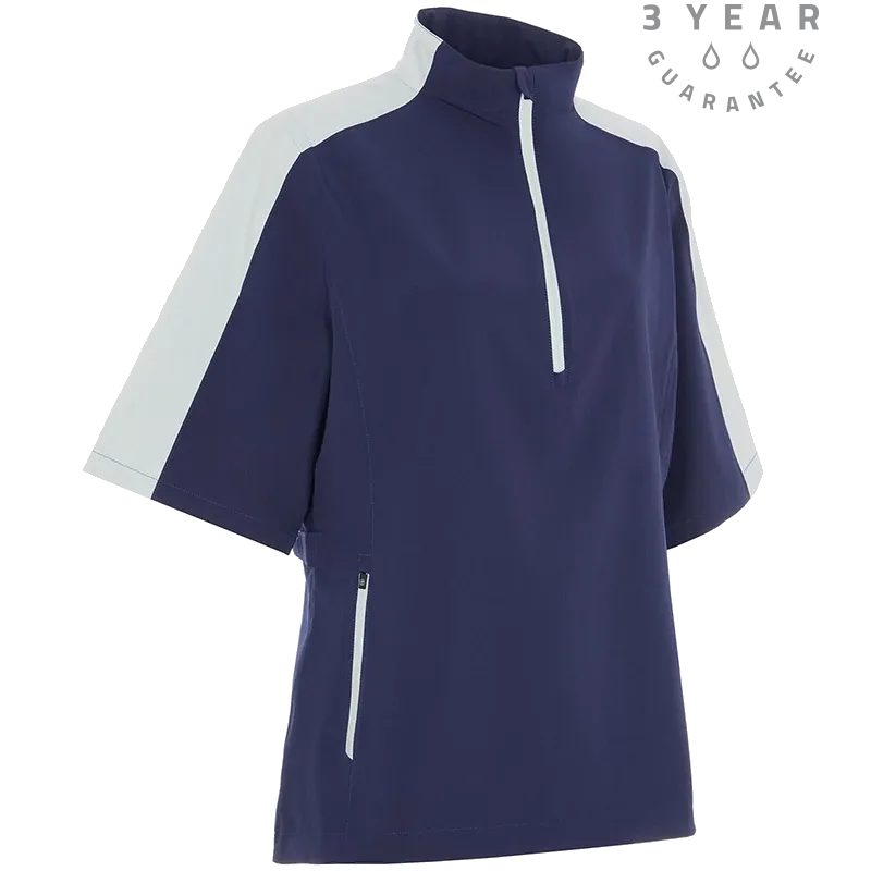 ProQuip Paige LADIES Half Sleeve Waterproof Navy/Silver