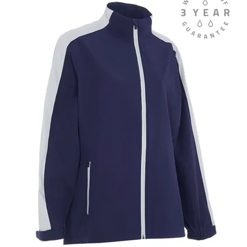 ProQuip Paige LADIES RAIN JACKET Navy/Silver